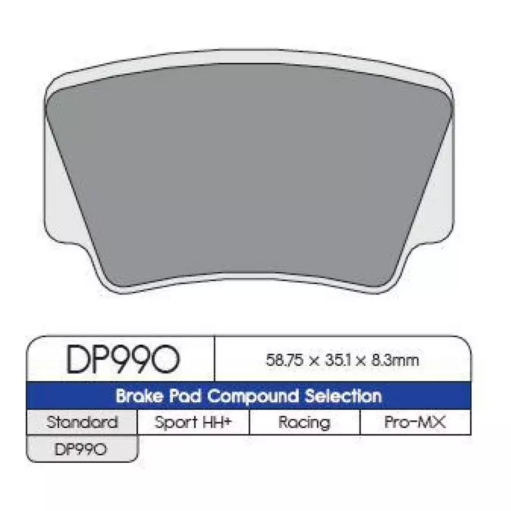 BRAKE PAD DP SINTERED REPLACEMENT STREET TOURING OFF-ROAD/ATV - Jarrupalat - 17210817 - 1