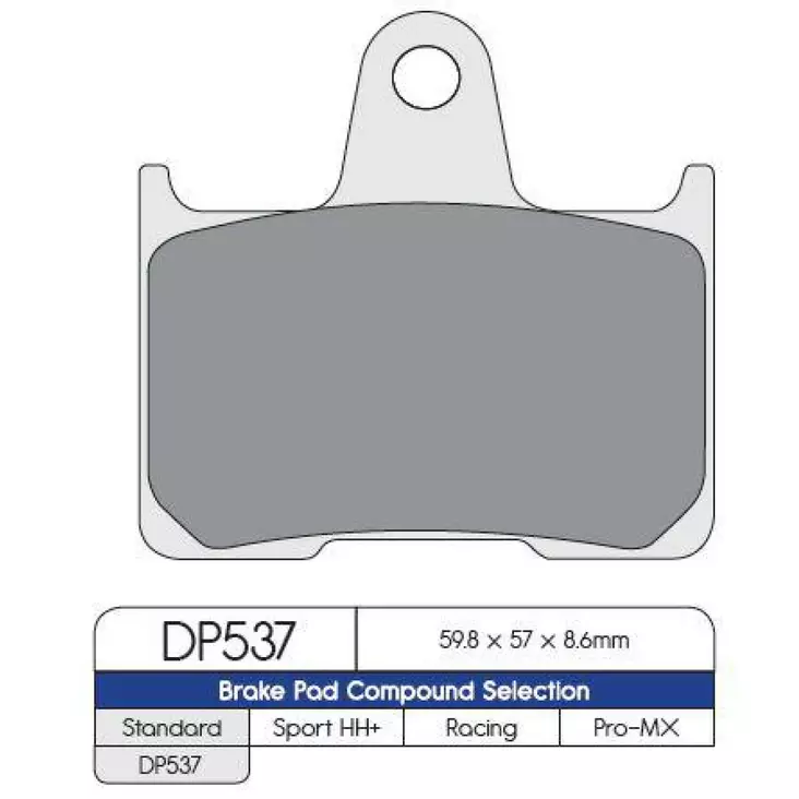 BRAKE PAD DP SINTERED REPLACEMENT STREET TOURING OFF-ROAD/ATV - Jarrupalat - 17211847 - 1