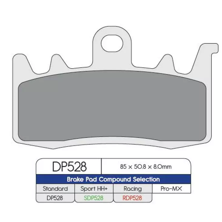 BRAKE PAD DP SINTERED REPLACEMENT STREET TOURING OFF-ROAD/ATV - Jarrupalat - 17212487 - 1