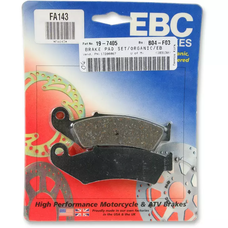 BRAKE PAD FA SERIES ORGANIC - Jarrupalat - 17200007 - 1