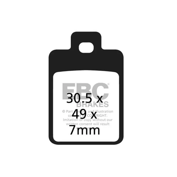 BRAKE PAD SFA SERIES ORGANIC - Jarrupalat - 17200387 - 1