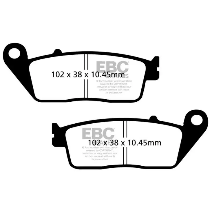 BRAKE PAD SFA SERIES ORGANIC - Jarrupalat - 17200397 - 1