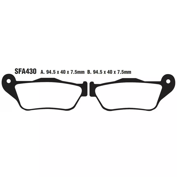 BRAKE PAD SFA SERIES ORGANIC - Jarrupalat - 17220357 - 1