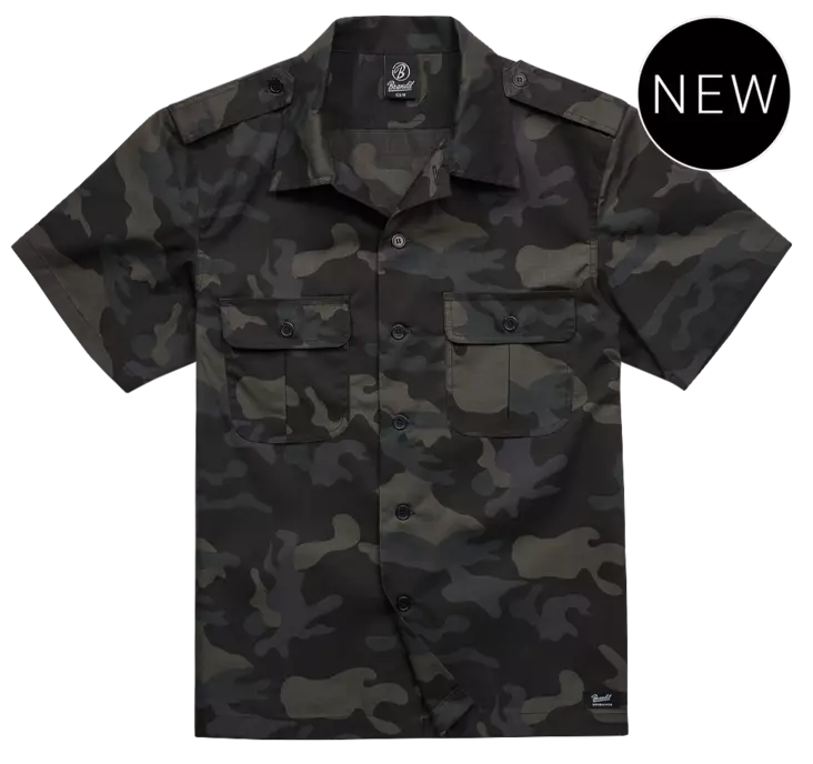 Brandit RIPSTOP darkcamo kauluspaita - Kauluspaidat - KP237 - 1