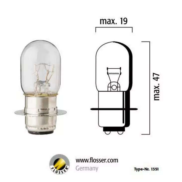 BULB 12V 35/35W P15d-25-1 10PK - Polttimot - 20600617 - 1