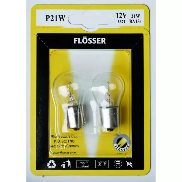 BULB SINGLE FILAMENT P21W 12V 21W BA15S 10PK - Polttimot - 20600417 - 1