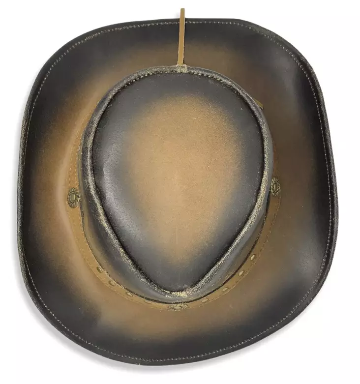 Cowboy-hattu nahkaa, kulunut ruskea - Hatut - HAT107 - 1