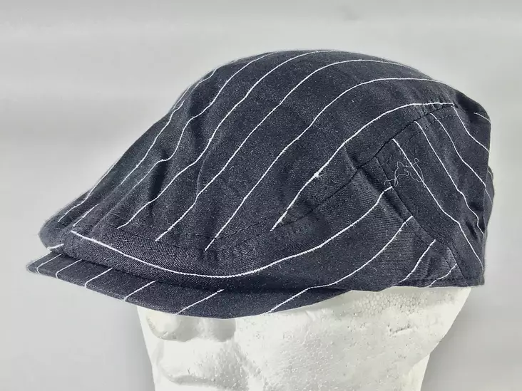 Flatcap, musta liituraita - Flat Capit - LC517 - 1