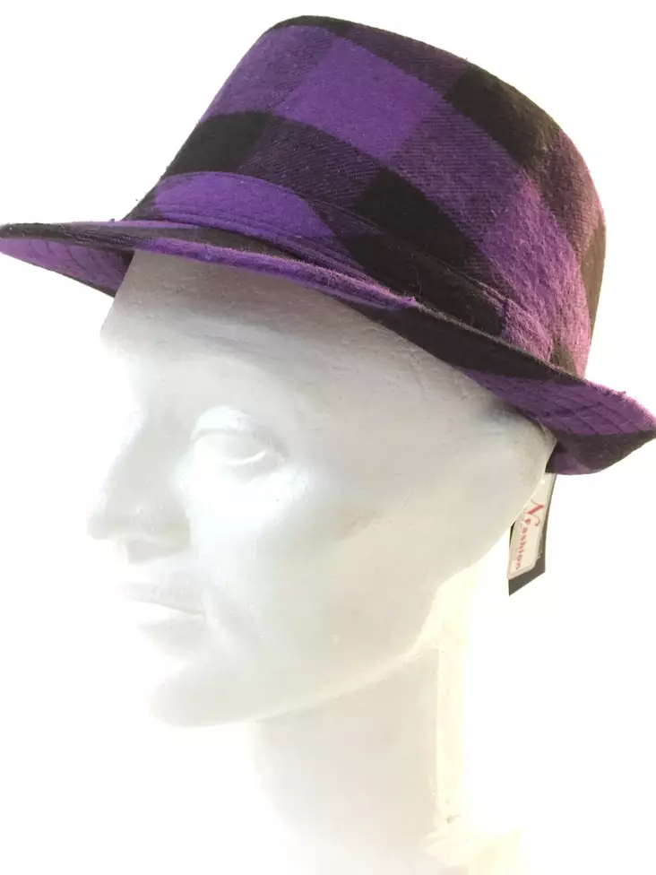 Hattu, Popstar, Lila ruutu - Hatut - HAT37 - 1