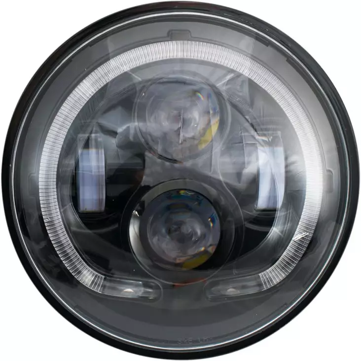 HEADLIGHT LED 7 DOT BLK - Tuulilasit ja etumaskit - 20011767 - 1