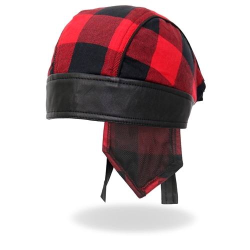 Headwrap, Red Buffalo Plaid - Headwrapit - HW217 - 1