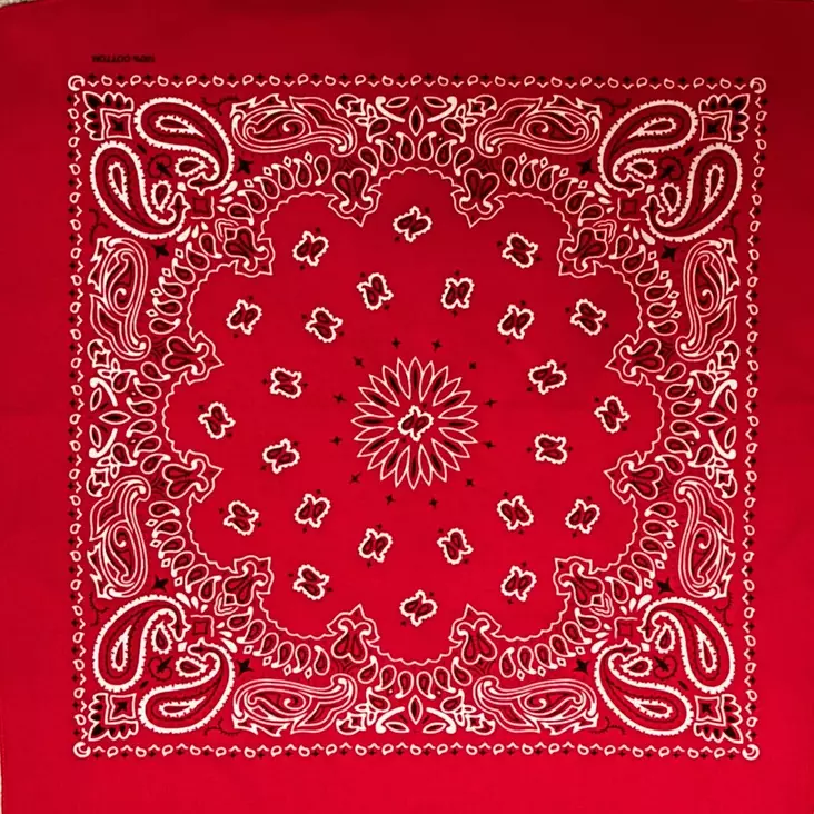 Huivi, punainen kashmir-kuvio - Huivit - HU527 - 1