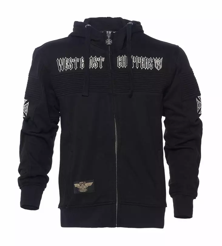 Huppari WCC musta, vetoketjulla - Pitkähihaiset paidat - WCC117 - 1