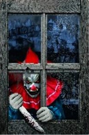 Ikkunakoriste Halloween Klovni - Halloween, naamiaiset - HOR577 - 1