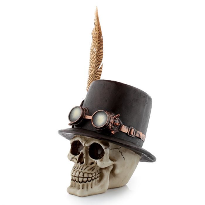 Kallo Steampunk Top Hat 15,5 x 30 cm - Kallot, Halloweenrekvisiitta - HOR437 - 1