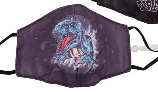 Kangasmaski lasten dinosaurus musta - Maskit - MASKIL7 - 1