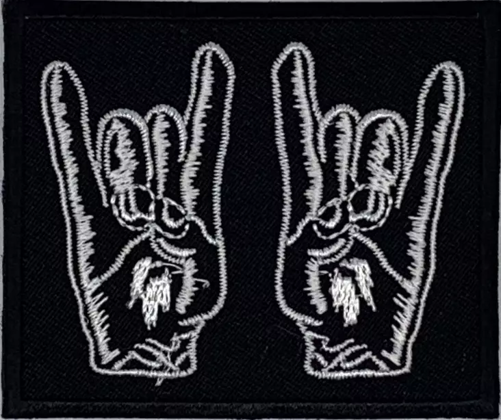 Kangasmerkki rockhands - Kangasmerkit - K1497 - 1