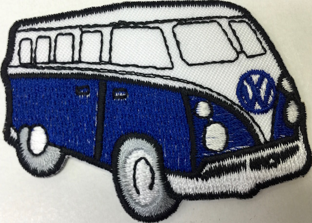 Kangasmerkki-VW Kleinbus-sininen - Kangasmerkit - K1197 - 1