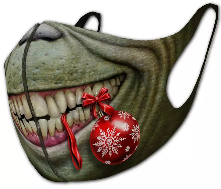 Kasvomaski GROUCH joulupallo suussa - Asusteet - SPI167 - 1