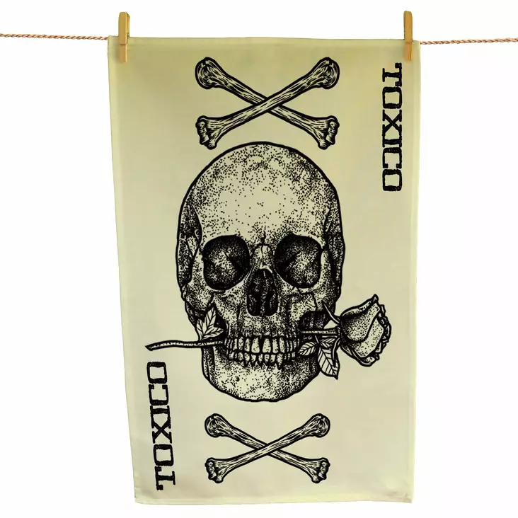 Keittiöpyyhe, Skull & Bones - Keittiötarvikkeet - TOX47 - 1