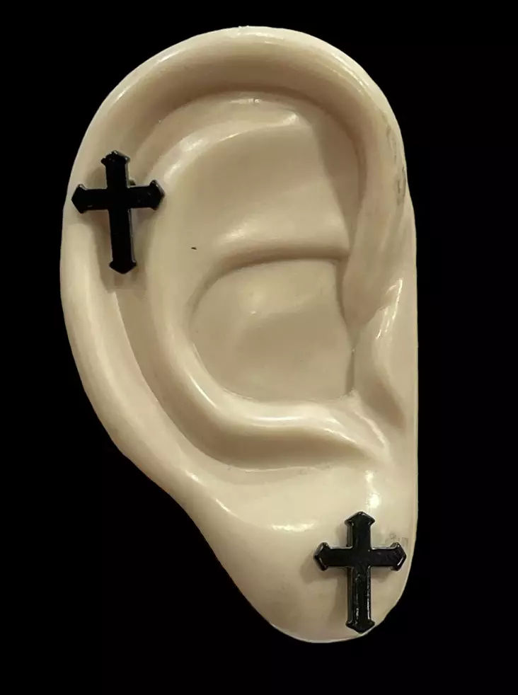 Korvakorut Musta risti - Korvakorut - KRV217 - 1