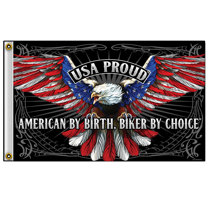 Sein=C3=A4lippu-lippu-USA proud-American Flag Eagle-etukuva - Liput - PRT927 - 1