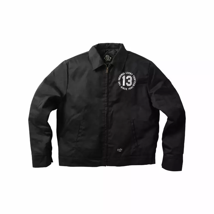 Lucky13 musta Worker-takki - Kangastakit - L1337 - 1