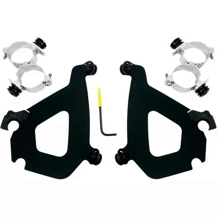 MOUNTING KIT TRIGGER-LOCK BULLET-FAIRING BLACK - Tuulilasit ja etumaskit - 23200107 - 1
