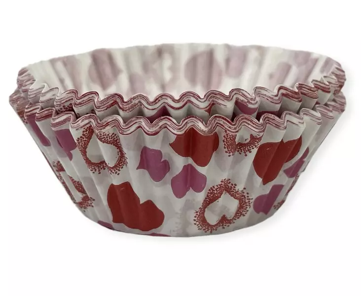 Muffinssivuoka 50 kpl, Sydän - Muffinsivuoat - MUF7 - 1