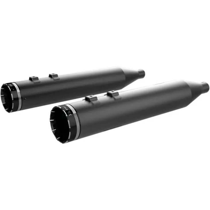 MUFFLERS 4.5" HP-PLUS® SLIP-ON W/BLACK TRACER END CAPS BLACK/BLACK - Pakoputket ja niiden osat - 18011287 - 1