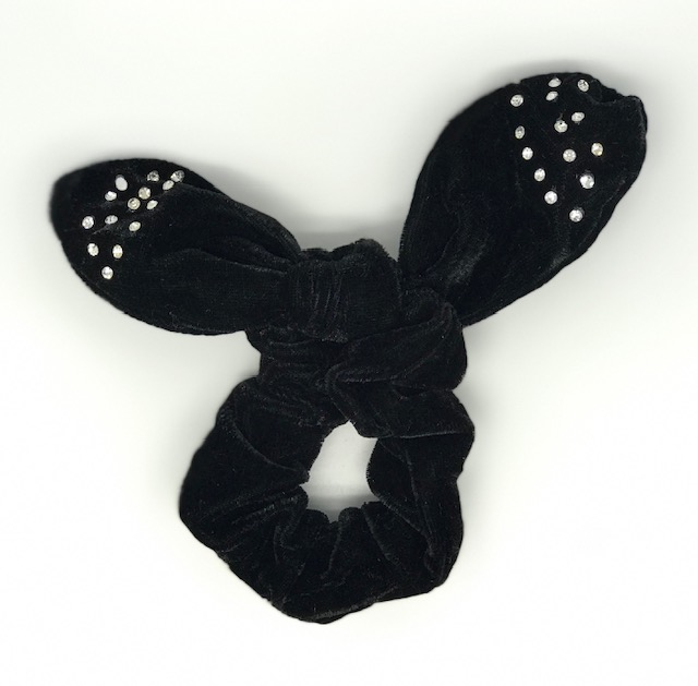 Musta hiusdonitsi solmulla - Hiuskoristeet - PIN307 - 1