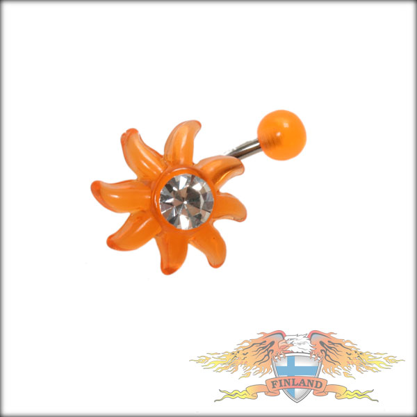 Napakoru, oranssi kukka, kirkas kivi - Napakorut - NAP7 - 1