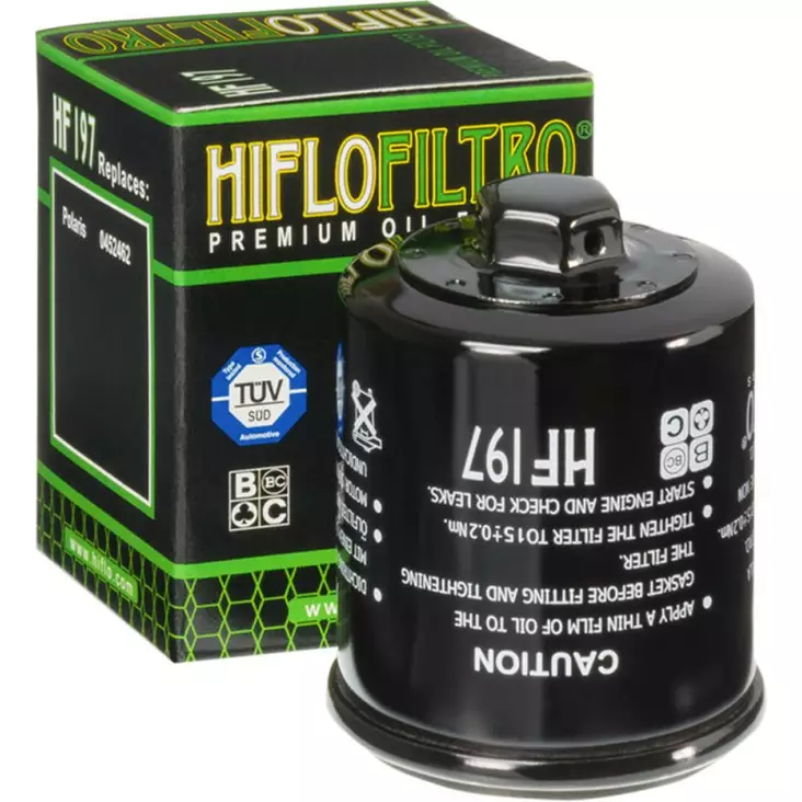 OIL FILTER SPIN-ON WITH NUT PAPER GLOSSY BLACK - Öljynsuodattimet - 07120117 - 1