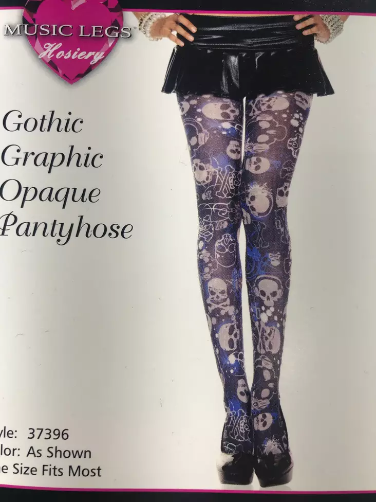 Pääkallosukkahousut, sinikuvio - Leggingsit - SU207 - 1