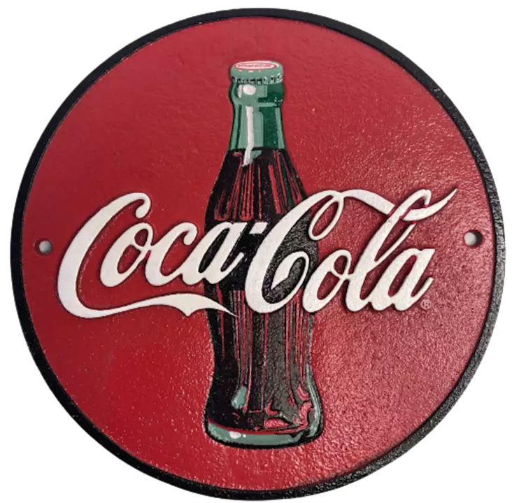 Peltikyltti Coca Cola 24cm valurauta - Taulut, kehykset - PELT247 - 1
