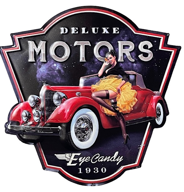 Peltikyltti Deluxe Motors - Taulut, kehykset - PELT367 - 1