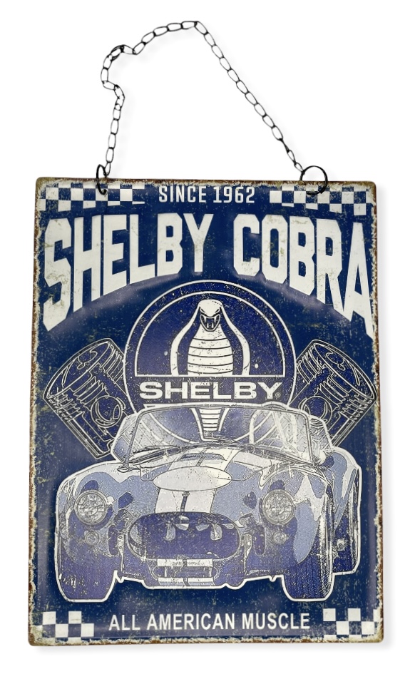 Peltikyltti ketjulla, Shelby Cobra - Taulut, kehykset - PELT157 - 1