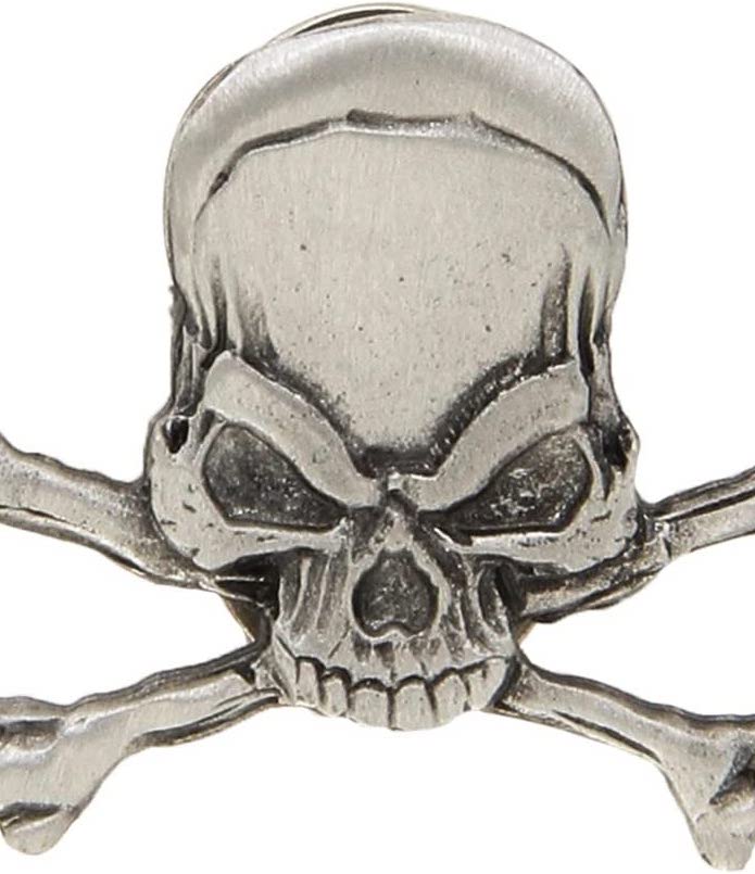 Pinssi Pääkallo luilla kaksi lukitustapp - Pinssit - PNS97 - 1