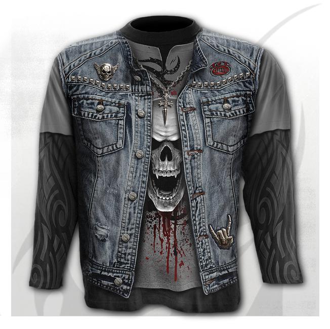 Pitkähihainen trash metal allover print - Pitkähihaiset paidat - SPI97 - 1