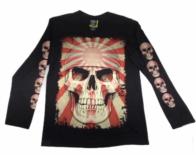Pitkähiha,Japan Skull - Pitkähihaiset paidat - PH247 - 1