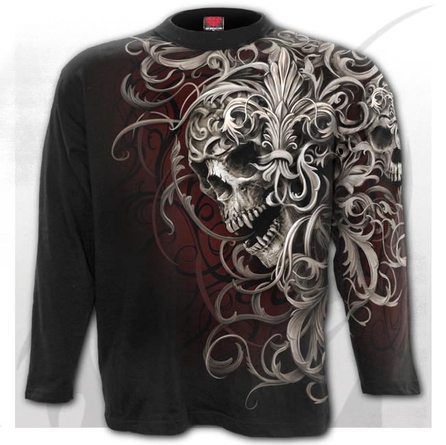 Pitkähiha Skull Shoulder Wrap - Pitkähihaiset paidat - SPI147 - 1