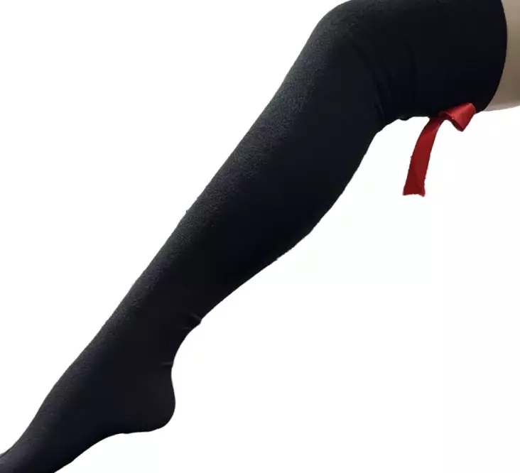 Pitkät sukat, 38/41, punaiset rusetit - Sukat - SU147 - 4