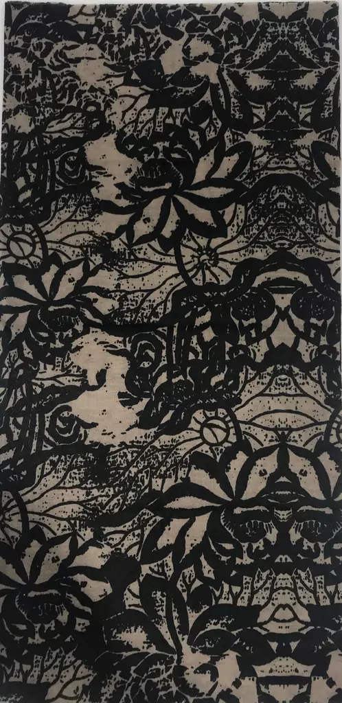 Putkihuivi, beigemusta - Putkihuivit - B257 - 1