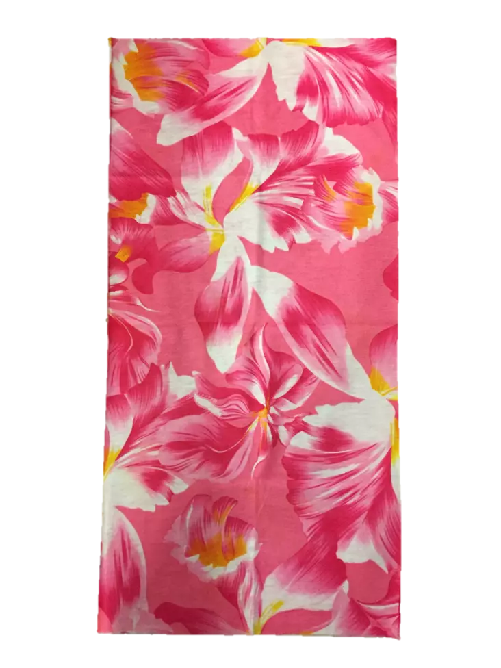 Putkihuivi, Kukat, vaaleanpunainen - Putkihuivit - B217 - 1