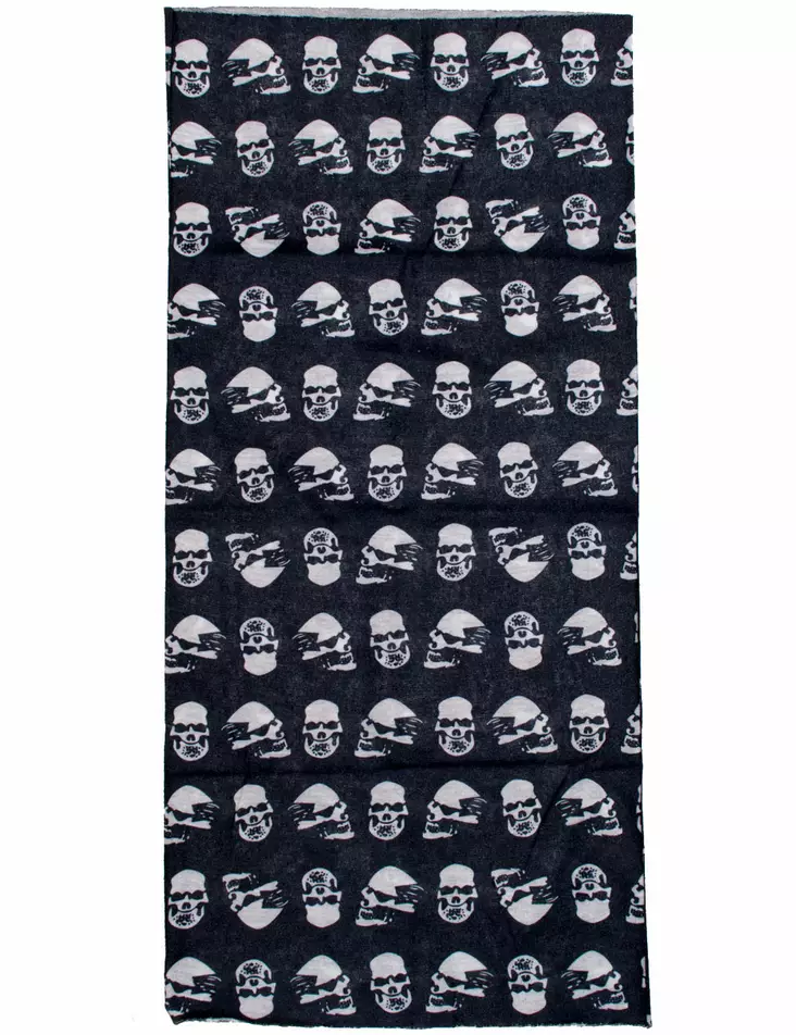 Putkihuivi, Musta, Skulls - Putkihuivit - B147 - 1