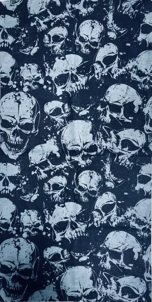 Putkihuivi pääkallo navyblue / musta - Putkihuivit - B287 - 1