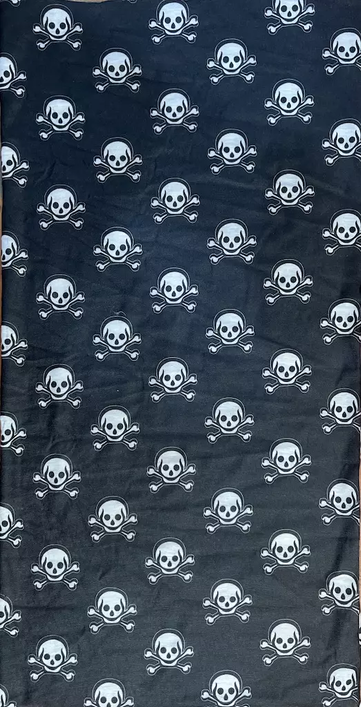 Putkihuivi Pikku kalloja musta valkoinen - Putkihuivit - B327 - 1