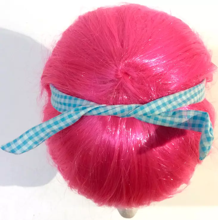 Rautalankahuivi, Ruutu vaaleansininen - Hiuskoristeet - HU387 - 1