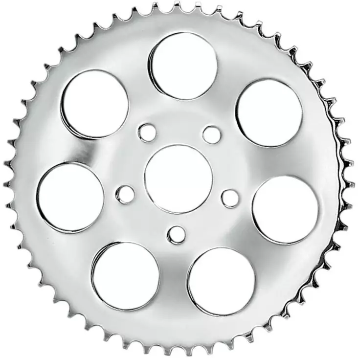 REAR CHAIN SPROCKET 530 DISHED 46T STEEL/CHROME - Rattaat ja hihnapyörät - 12100957 - 1