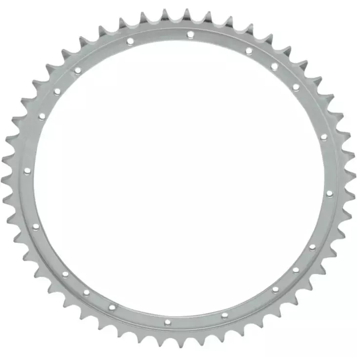 REAR CHAIN SPROCKET W/RIVETS 51T ZINC-PLATED - Rattaat ja hihnapyörät - 12100777 - 1